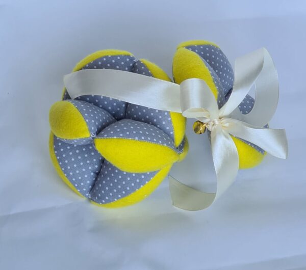 Beebi puslepall "Kollane/hall" - Image 3