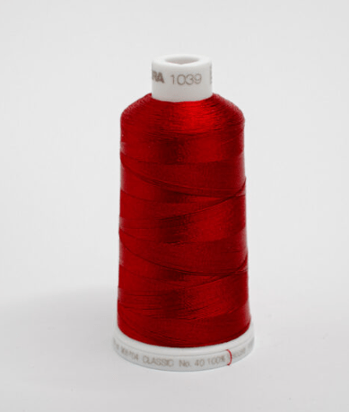 Madeira tikkimisniit- Classic 40-1000m - Tumepunane (col.1039)