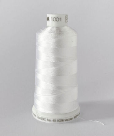 Madeira tikkimisniit- Classic 40-1000m - Valge(col.1001)